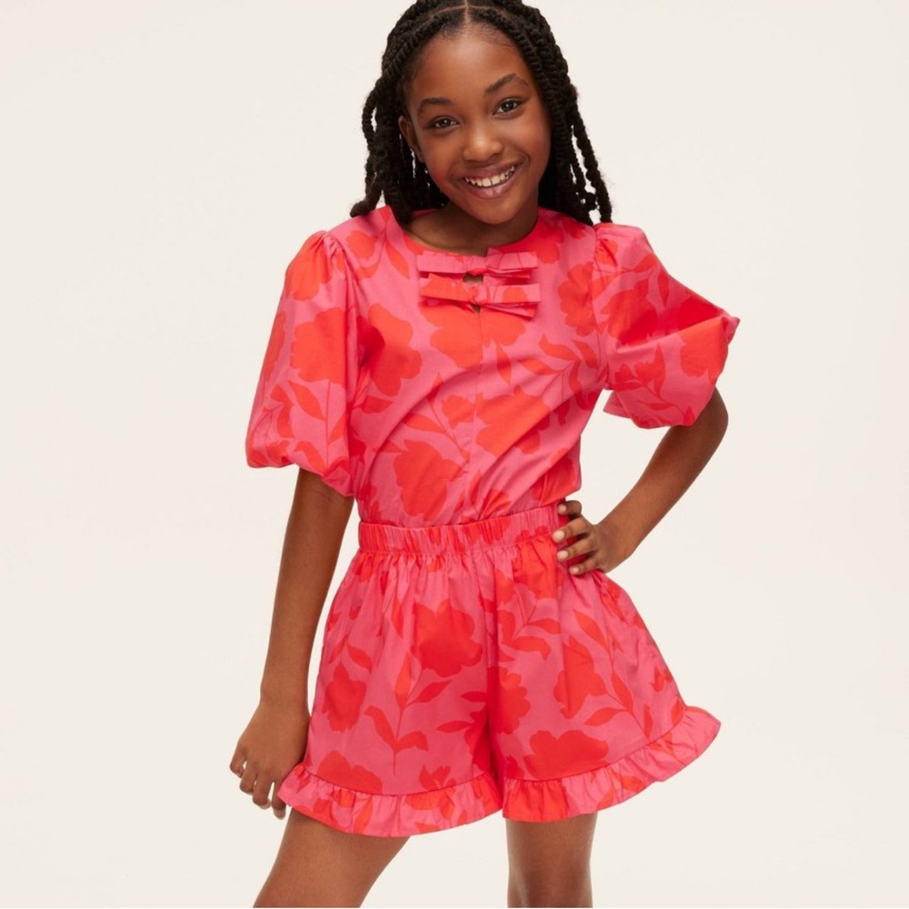 Kate Spade Target NWT - Girls' Classic Rose Ruffle Shorts Medium